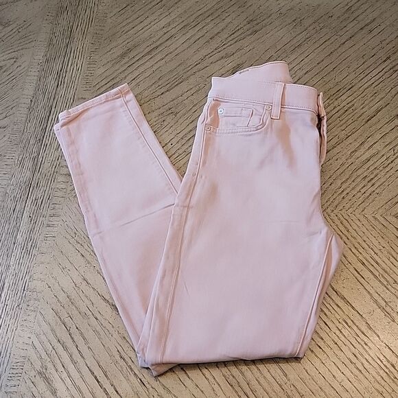 7 for all mankind Light Pink skinny jeans size 28 - Picture 10 of 10